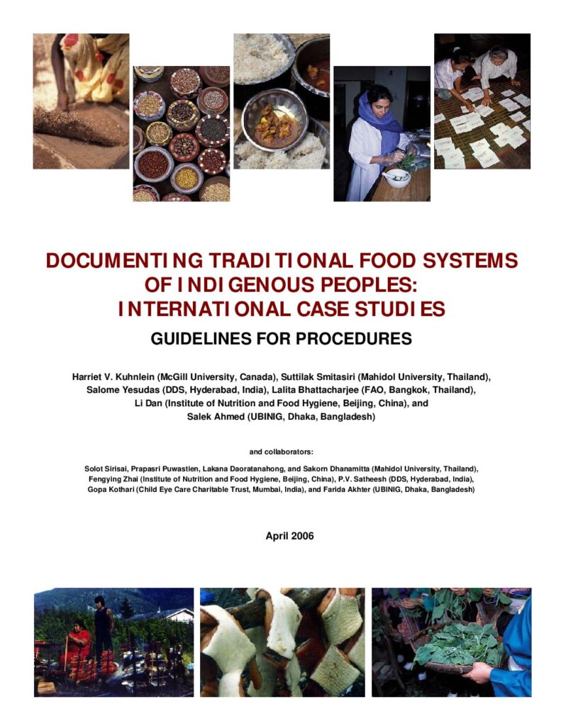 thumbnail of Documentation Guide on Indigenous Foods